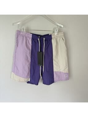LIRA CRTV / scty Colorblock shorts Men’s M Purple Tan NEW